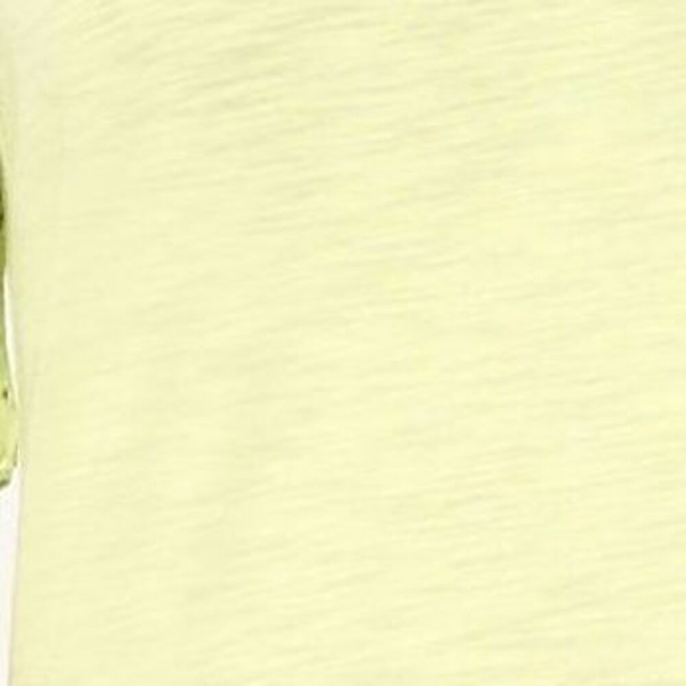 Belle by Kim Gravel Women's Top Sz S Slub Knit Scallop Sleeve Yellow A683335 - Picture 2 of 4